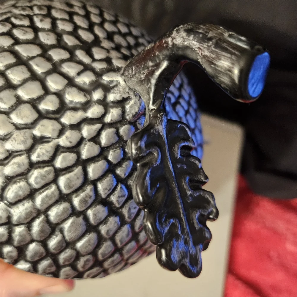 Large Wooden/pewter‎ Acorn Decor 8”H x 4.5”D Solid